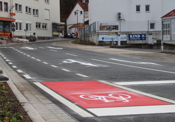 Mehr Fahrradwege für Frankenberg, wie hier in der Jahnstraße, sind das Ziel.